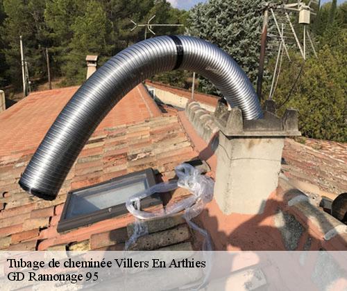 Tubage de cheminée  villers-en-arthies-95510 Allo Ramonage 95