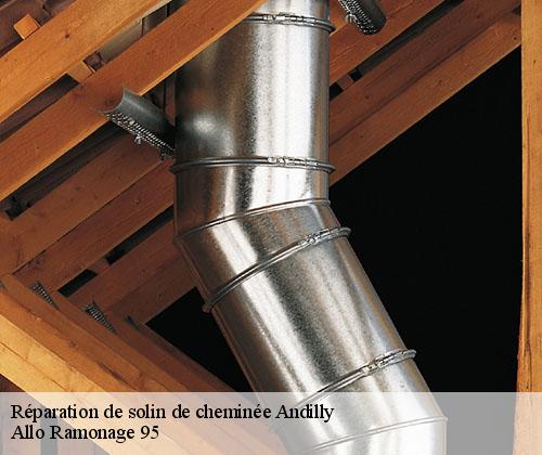 Réparation de solin de cheminée  andilly-95580 Allo Ramonage 95
