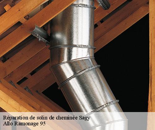 Réparation de solin de cheminée  sagy-95450 Allo Ramonage 95